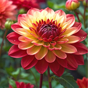 Георгин Оникс Найт купить по цене от 590р. в интернет-магазине «Посадика» с доставкой почтой в в Любанье и по всей России – [изображение №1].