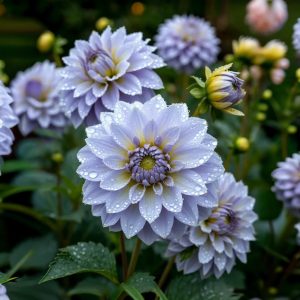 Георгин Акварель купить по цене от 680р. в интернет-магазине «Посадика» с доставкой почтой в в Любанье и по всей России – [изображение №1].