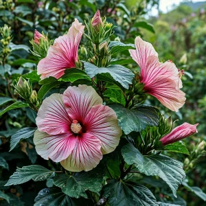 Гибискус Иден Бьюти купить по цене от 460р. в интернет-магазине «Посадика» с доставкой почтой в в Любанье и по всей России – [изображение №1].